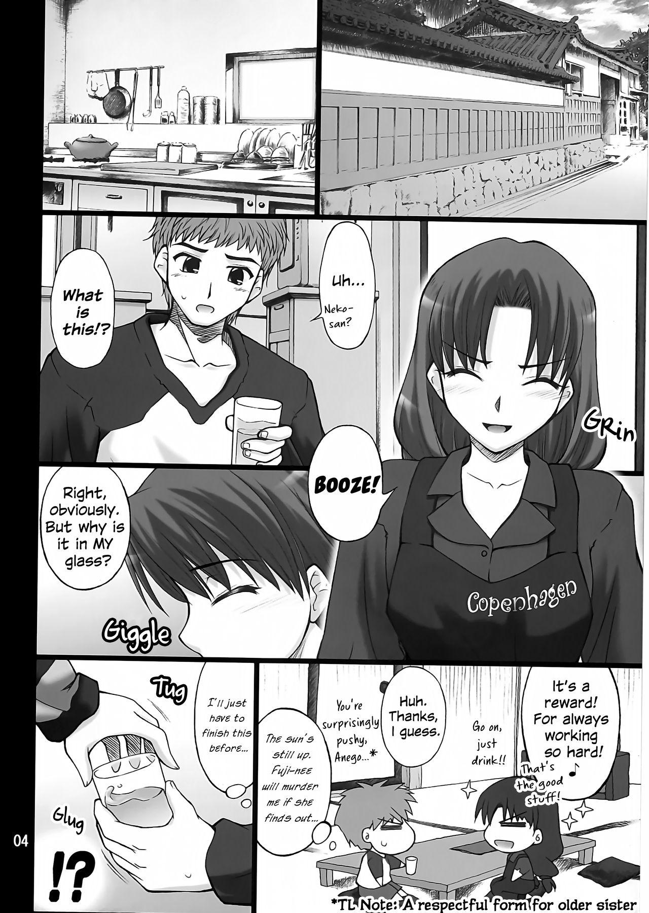 Ex Girlfriend (COMIC1) [PURIMONO (Goyac)] Nekotora -Nekoka no Onee-san wa Suki desu ka?- | Cat Tiger: Do you like feline big sisters? Fate/Stay Afternoon (Fate/stay night) [English] [EHCOVE] - Fate stay night Arrecha - Page 3