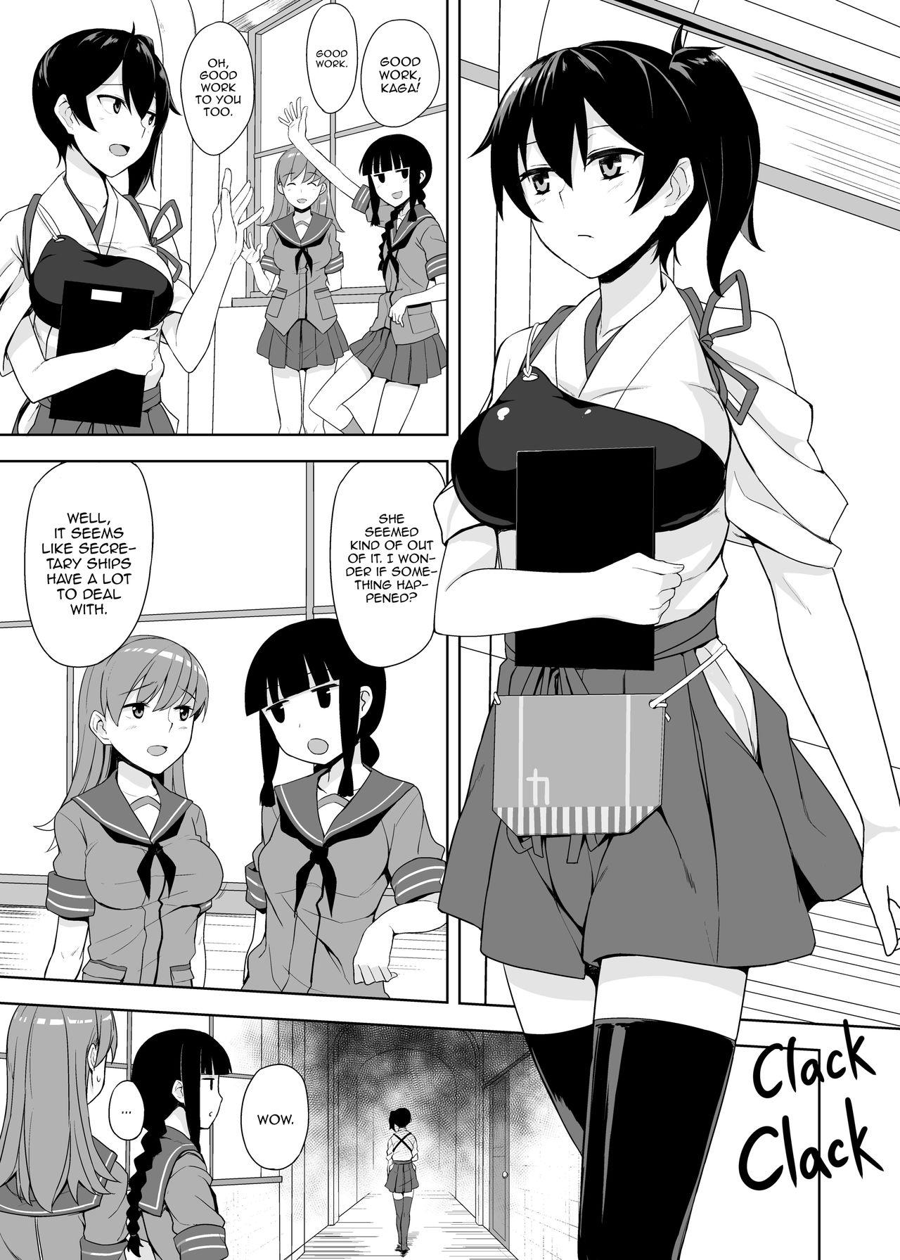 Massage Hishokan Kaga no Nayamigoto | Worries of the Secretary Ship Kaga - Kantai collection Twistys - Page 3