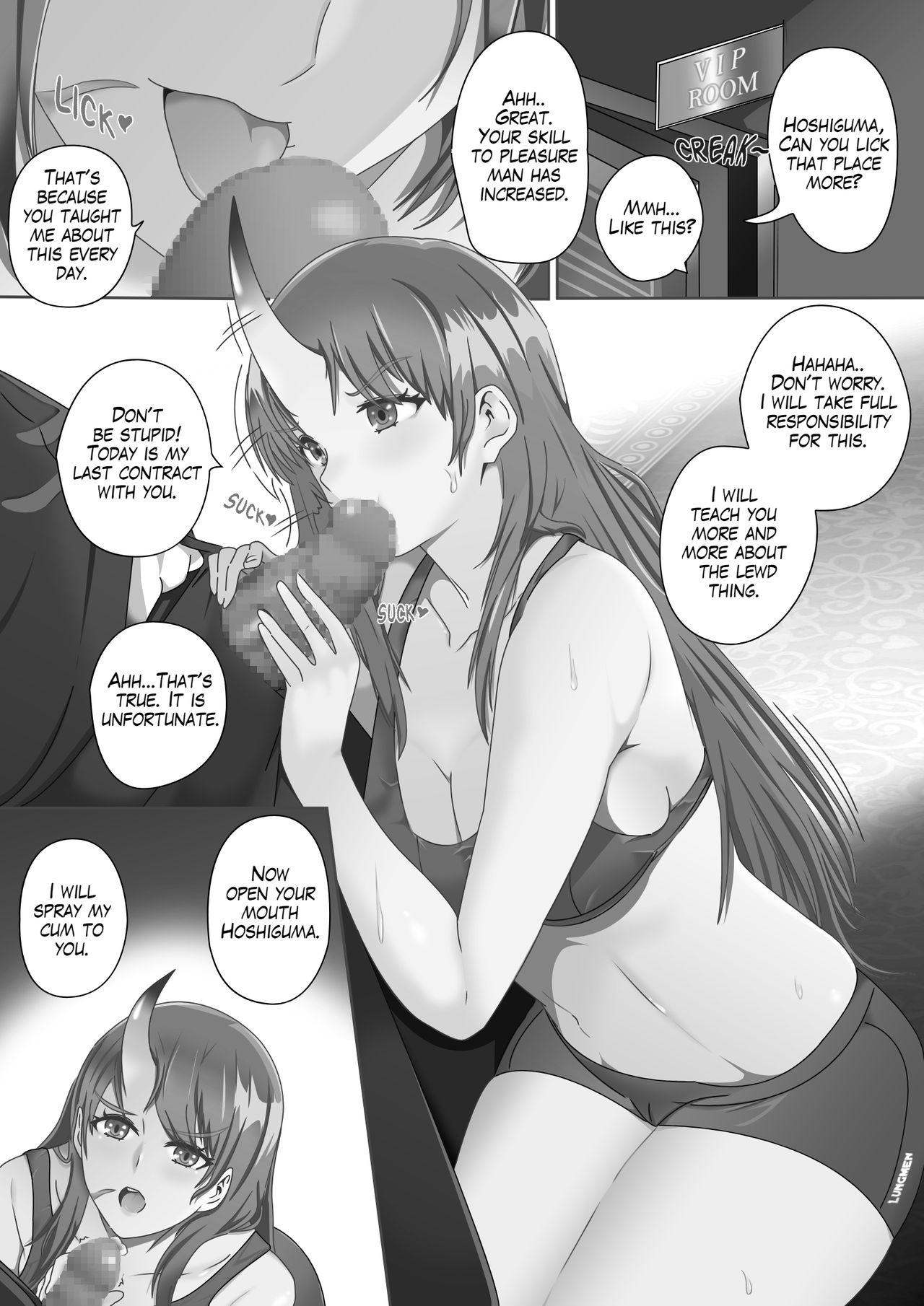 Horny Sluts Hoshiguma's Secret Contract - Arknights Black Gay - Page 4