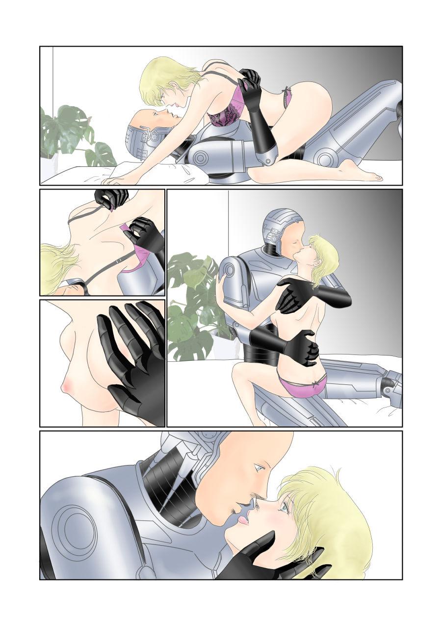 Flashing Robokoppu 7P Manga My Metal Lover Nihongohan - Robocop Threesome - Page 2