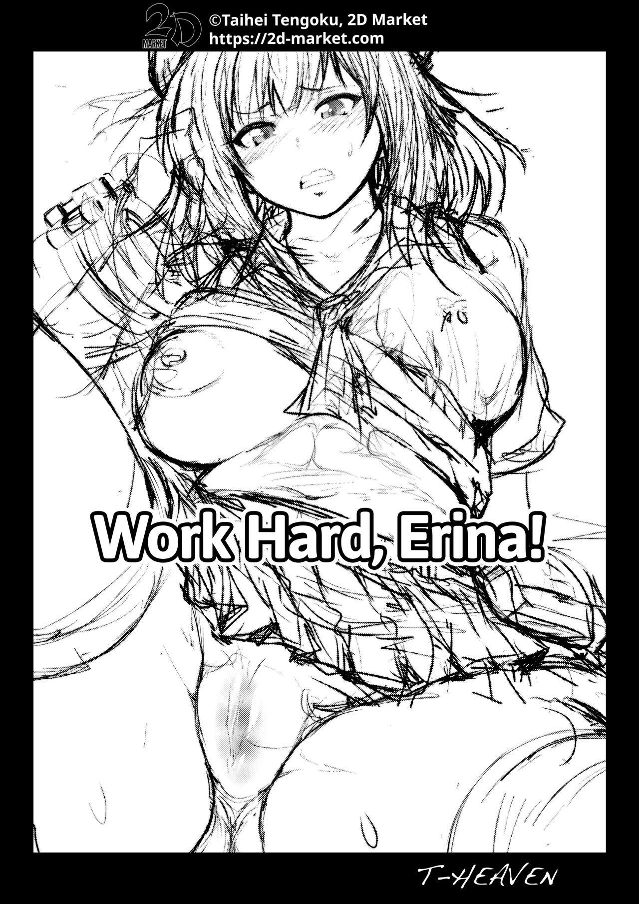 Slapping Erina Ganbaru! | Work Hard, Erina! - God eater Shemale Sex - Page 28