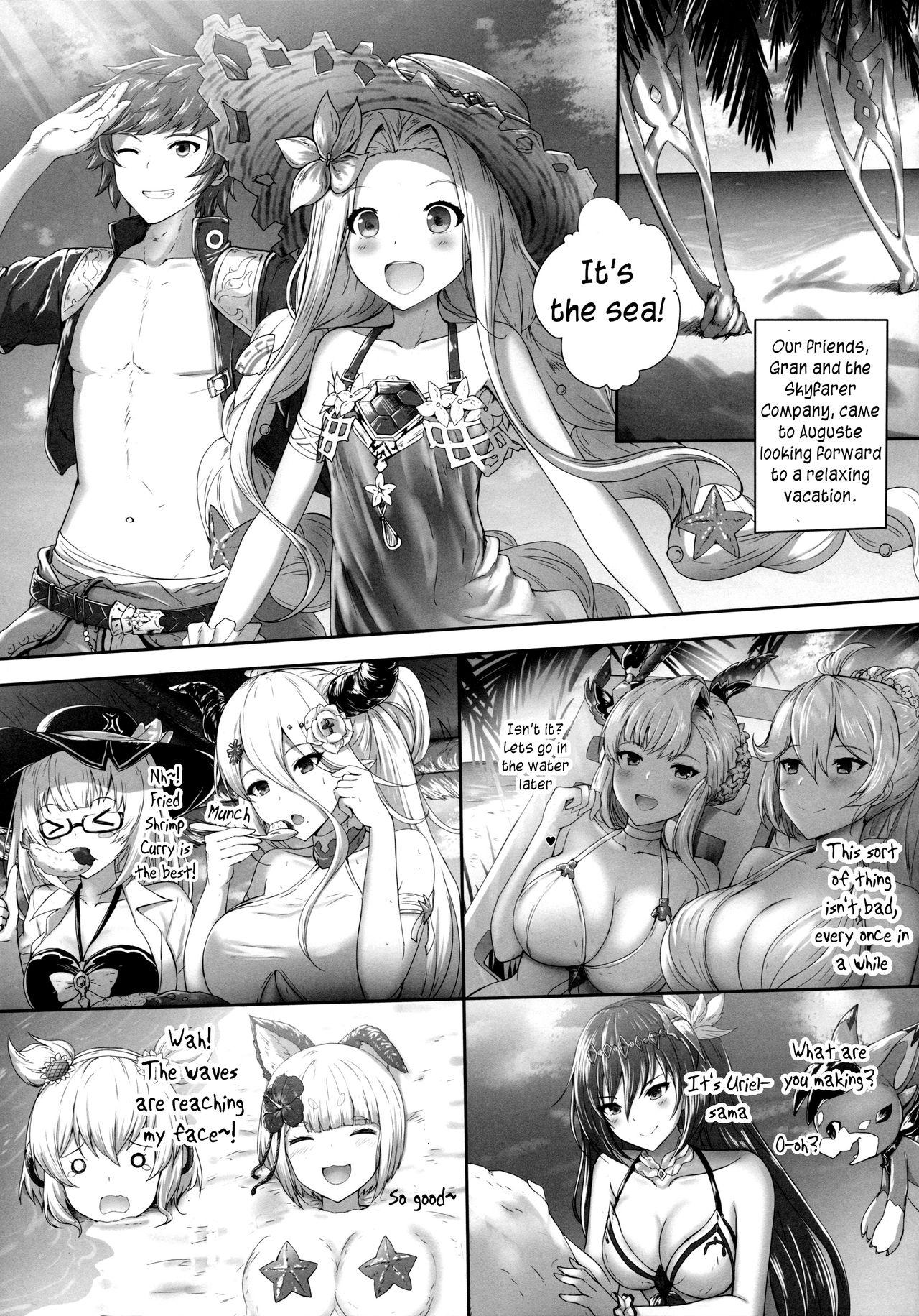 Pick Up Tenshi to Shito no Himitsu na Vacances | The Secret Get-Away of the Archangel and Her Disciple - Granblue fantasy Gay Ass Fucking - Page 4