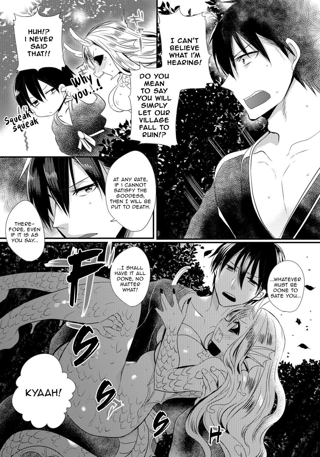 Big Black Cock Sacrifice to the Water Dragon Goddess | Suiryuu no Kami-sama ni Ikenie wo Hot Cunt - Page 3