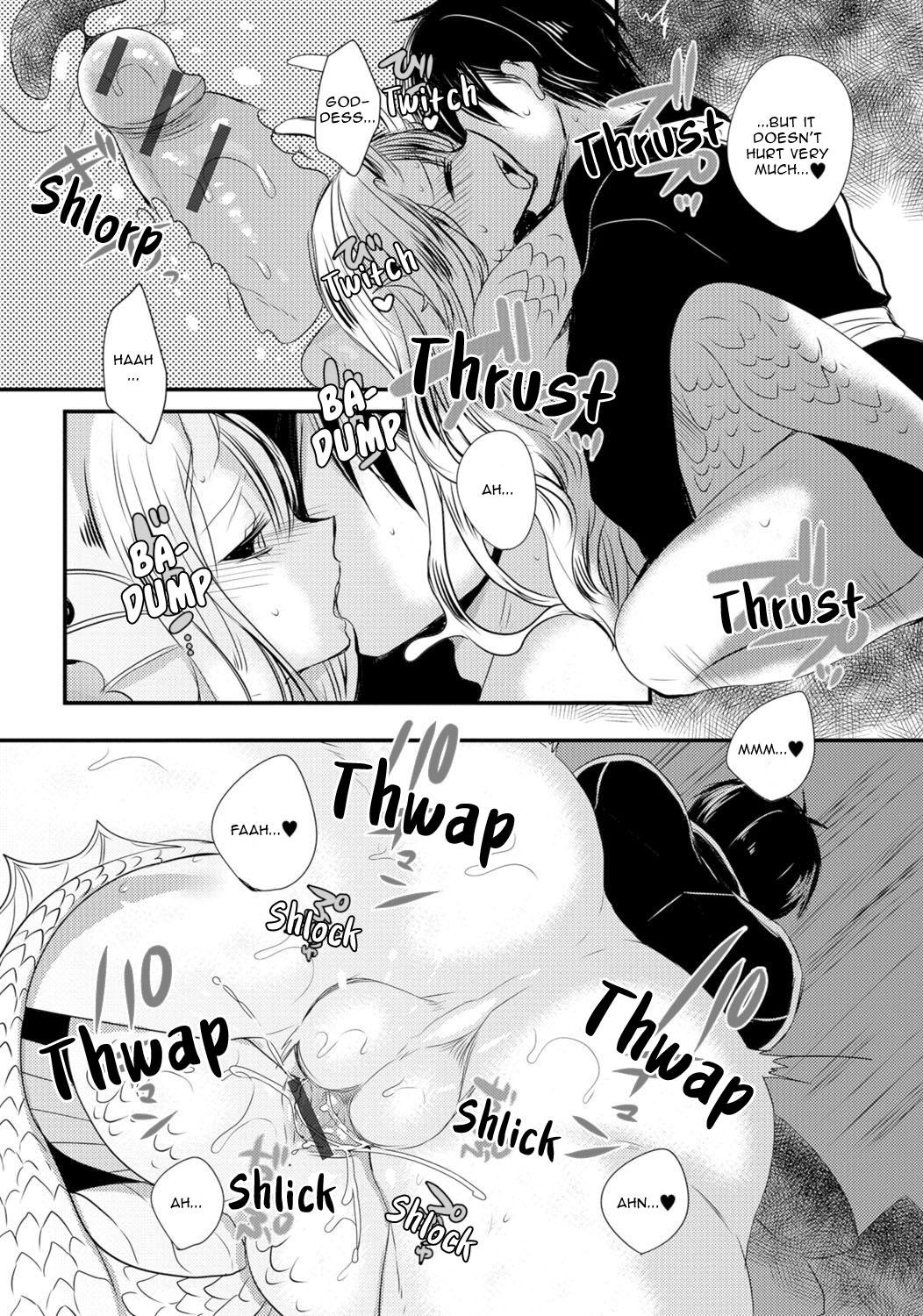 Big Black Cock Sacrifice to the Water Dragon Goddess | Suiryuu no Kami-sama ni Ikenie wo Hot Cunt - Page 9