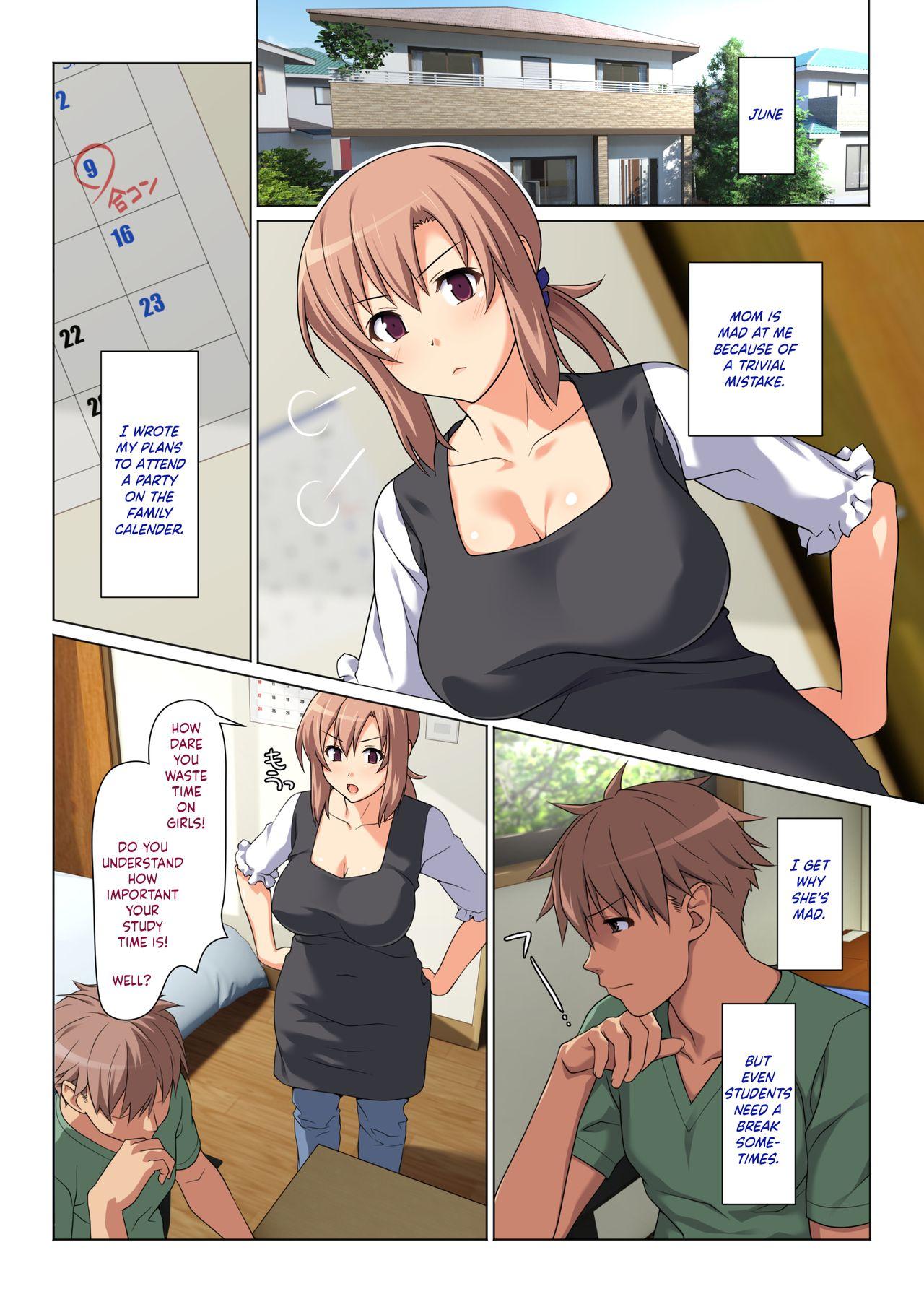 Teenporn Seiseki UP o Jouken ni Mainichi Nuite kureru Okaa-san | Mom Will Put Out Everyday On The Condition That His Grades Improve - Original Dress - Page 2