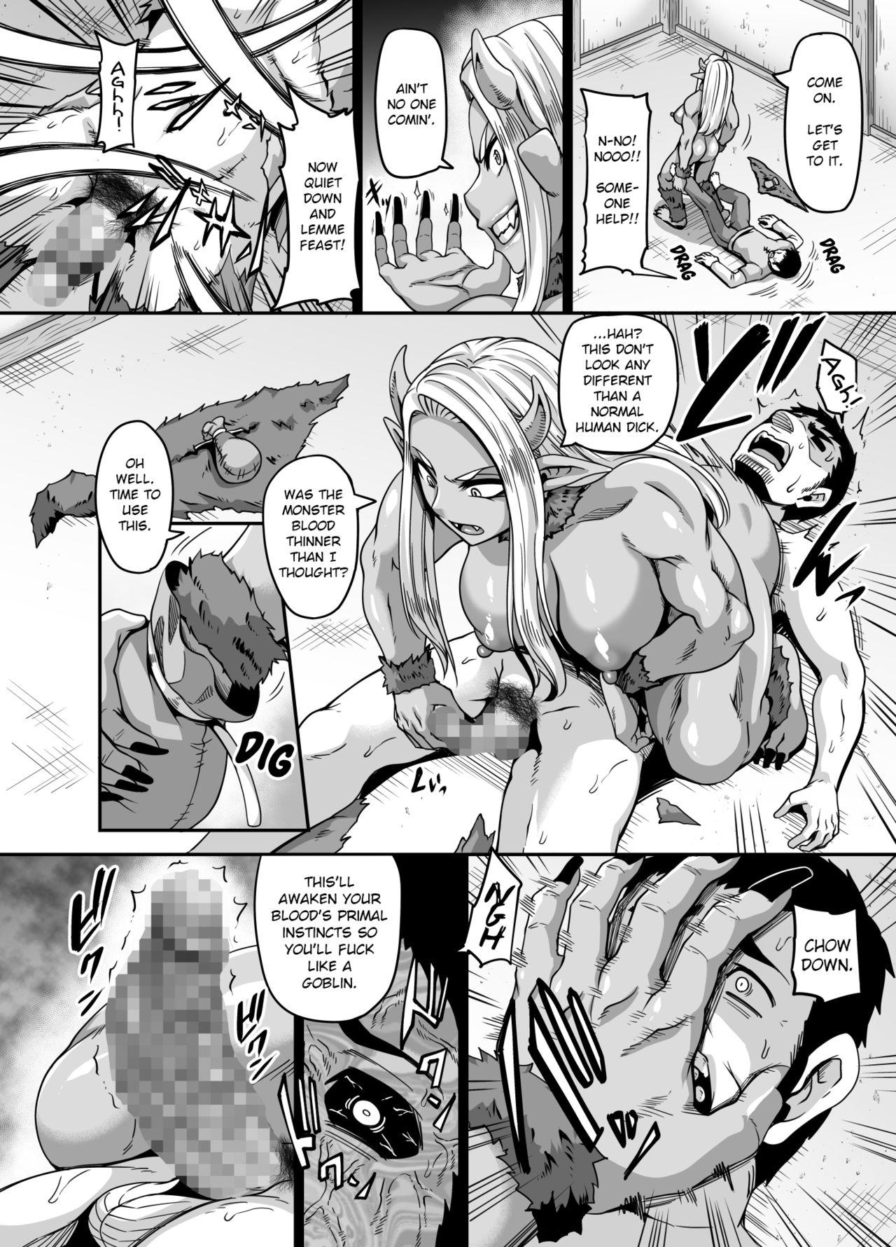 Amature Sex Mesu Ogre wa Kentauros Chinpo o Musabori Okasu | The Ogre Glutton That Feasts on Horse Cock - Original Facefuck - Page 7