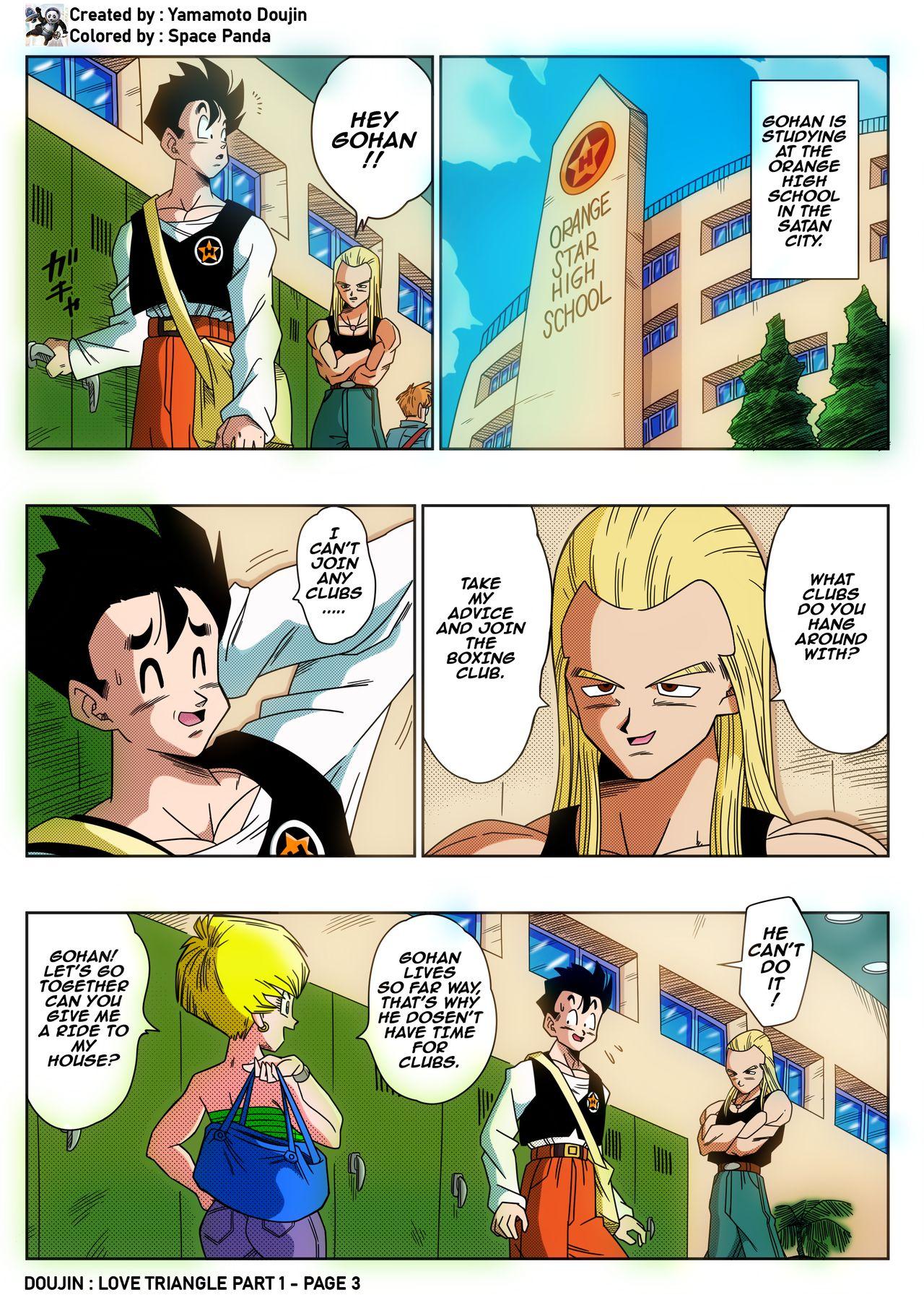 Girlongirl Love Triangle - Part 1 - Dragon ball z Gay Emo - Page 3