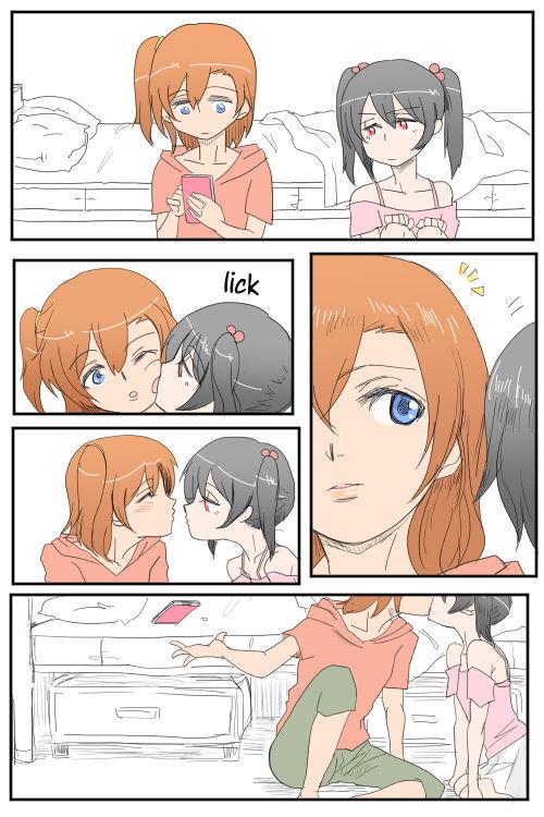 ほのにこがちゅっちゅﾁｭﾝﾁｭﾝしてるだけ | A Manga where Honoka and Nico-chan only do kissy kissy lovey dovey stuff! 1