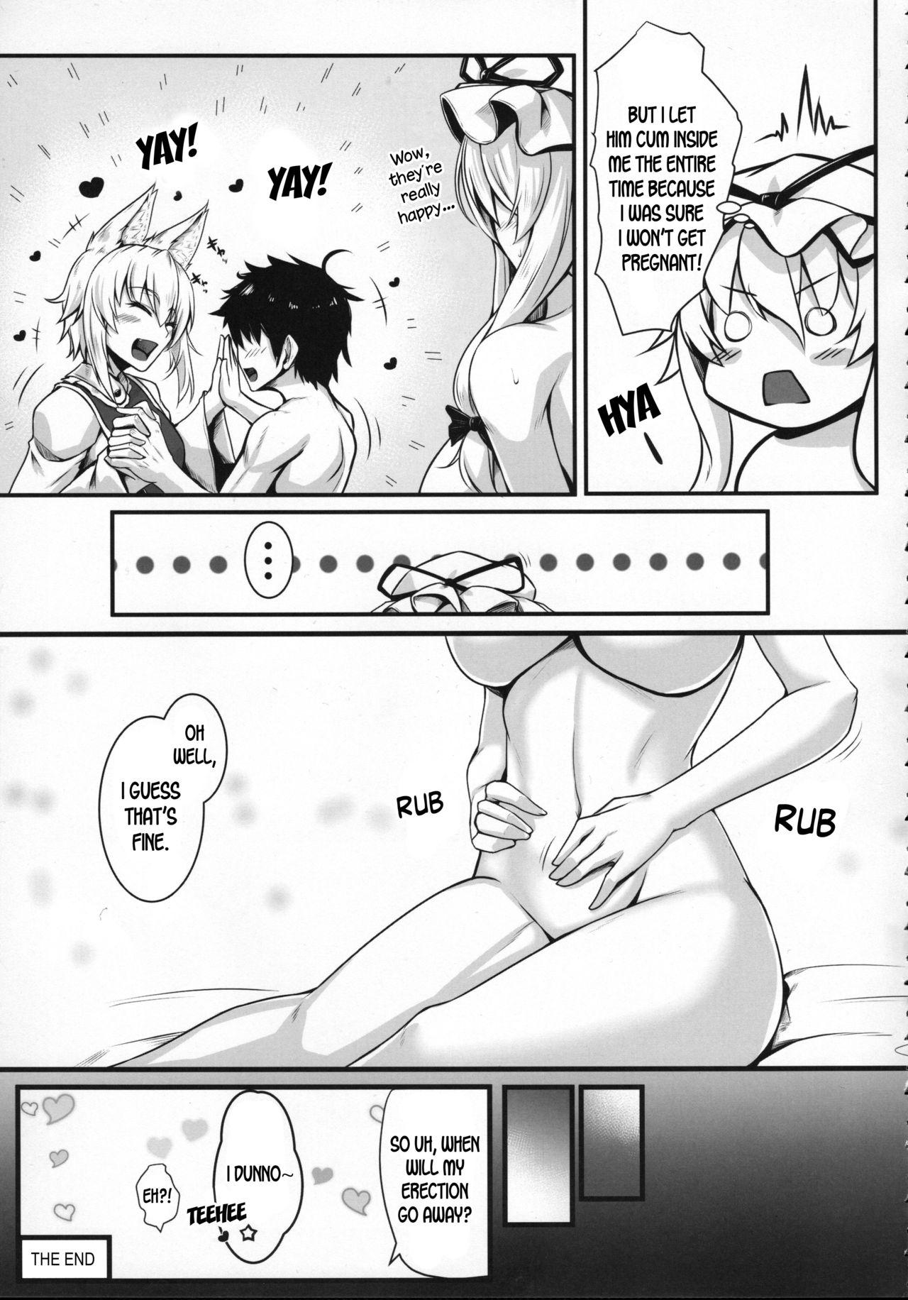 Amateur Sex Tapes Hatsujouki no Ran-sama to EX Yukarin mo Issho - Touhou project Blond - Page 20