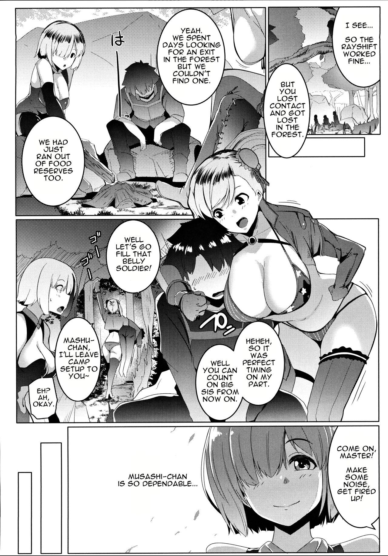 Gay Bukkake (C97) [Hitsuji Kikaku (Muneshiro)] Musashi-chan to PakoCam | Musashi-Chan's Fuck Fest (Fate/Grand Order) [English] [Darg777] - Fate grand order Parties - Page 5