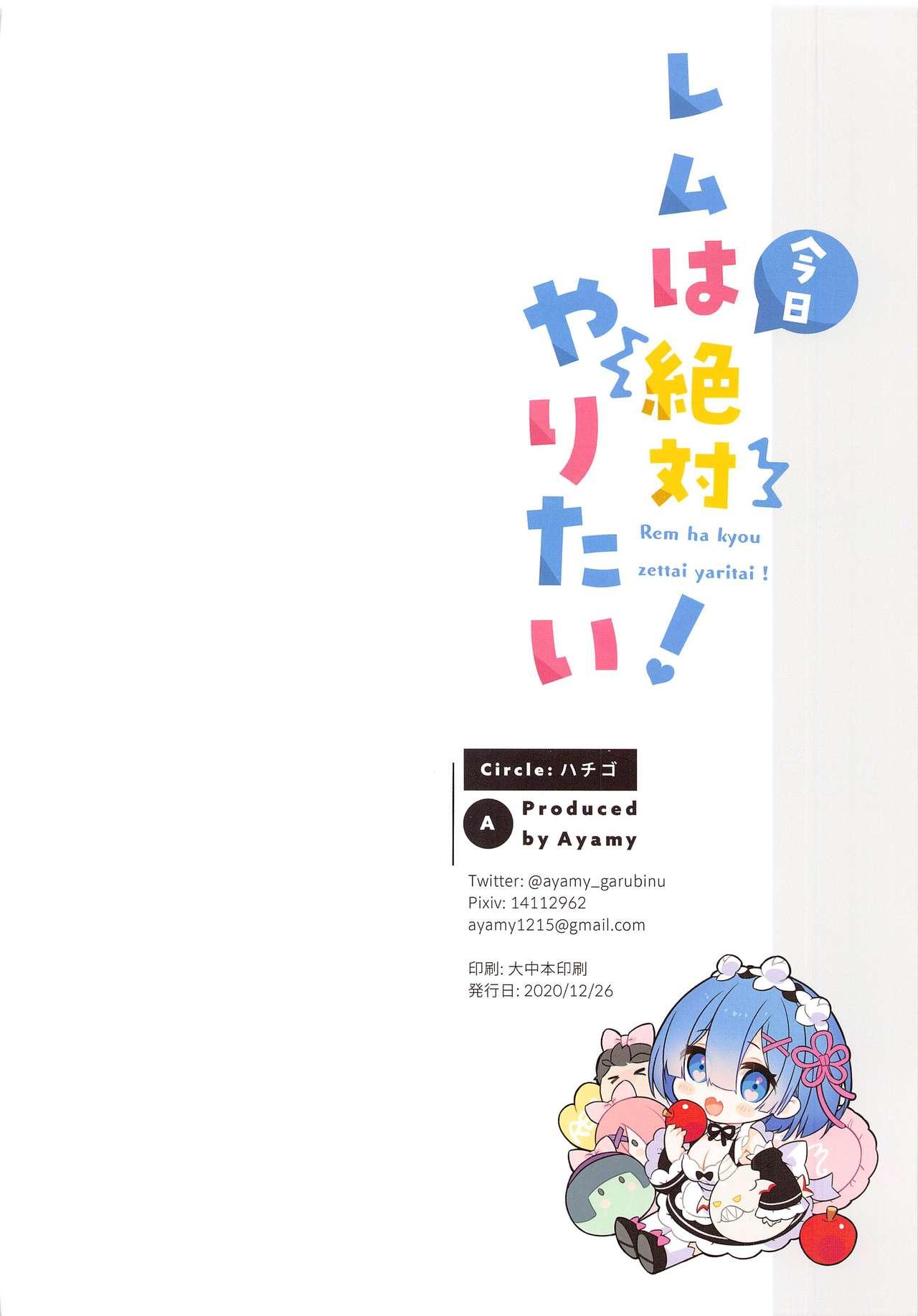 Rem ha kyou zettai yaritai! 20