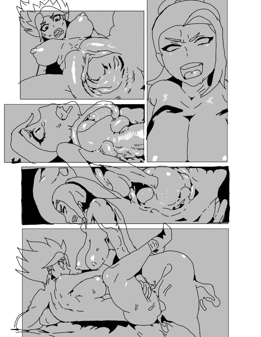 Cdzinha Training day! Kale and Caulifla's bedroom adventure! - Dragon ball super Hooker - Page 17