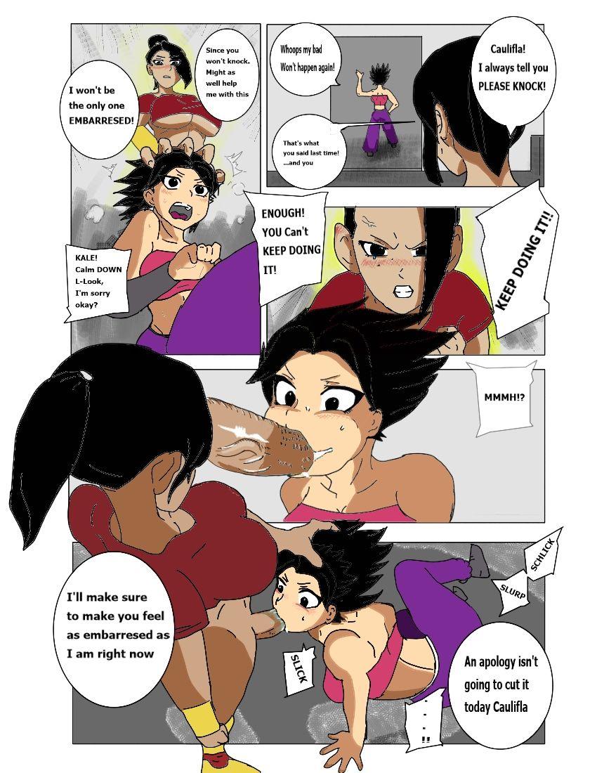 Glam Training day! Kale and Caulifla's bedroom adventure! - Dragon ball super Shemale Sex - Page 2