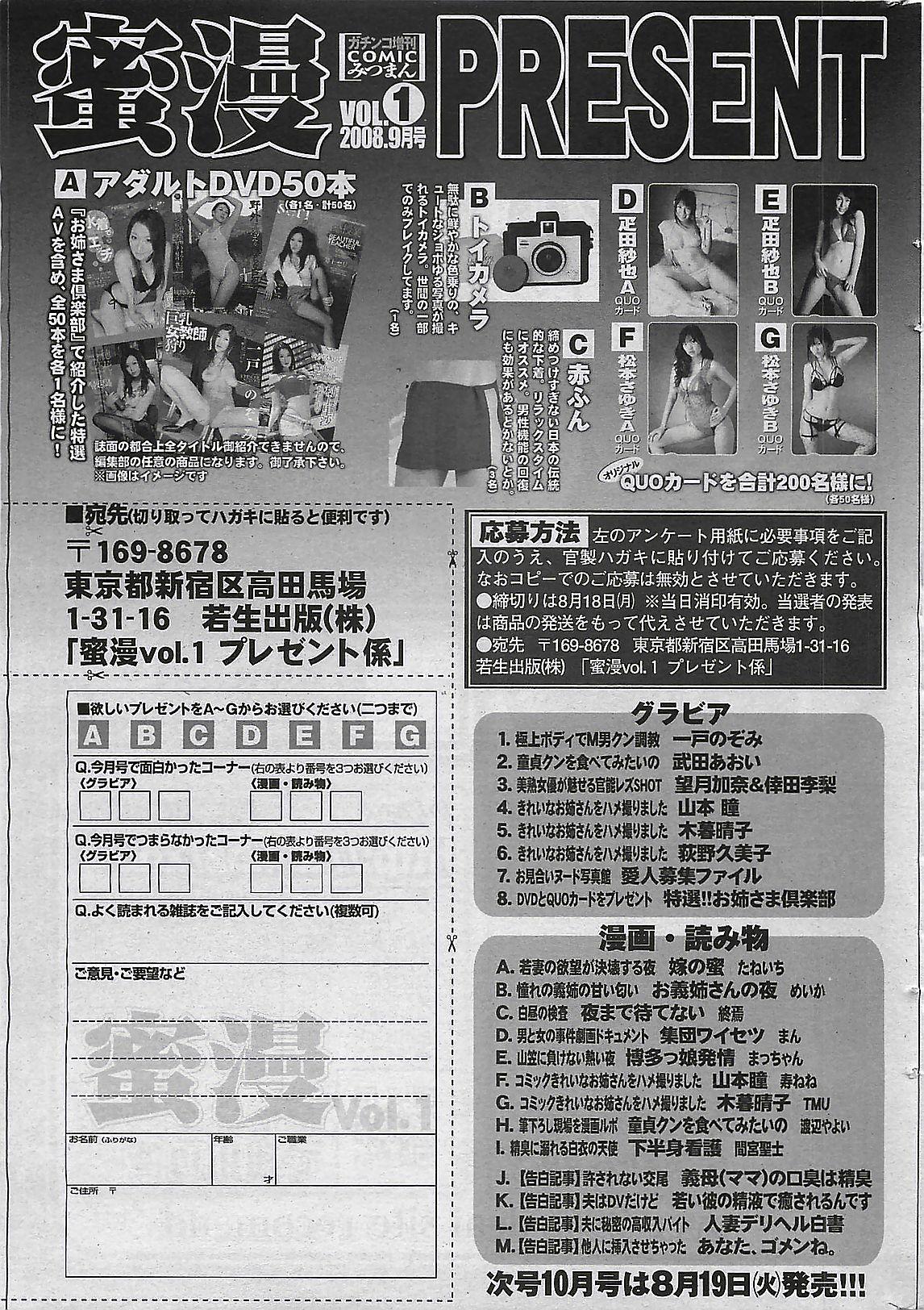 Mitsu-Man 2008-09 Vol. 1 198