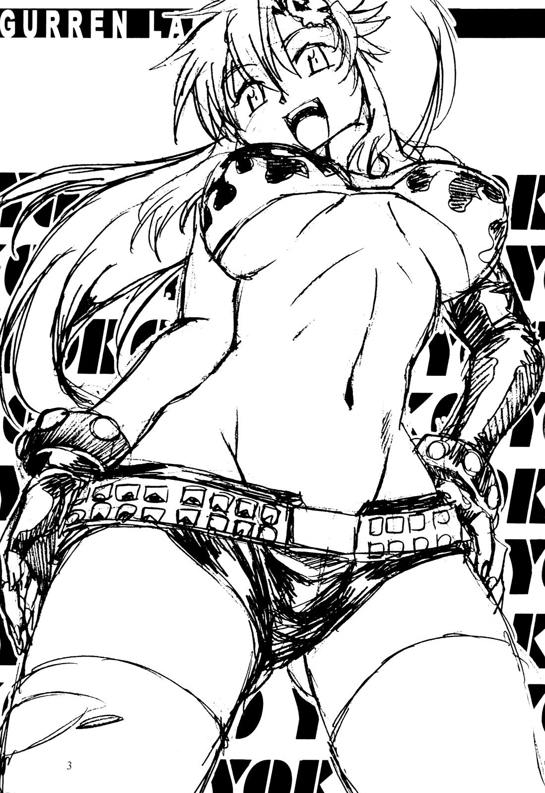 Desnuda Yoko ni Manpuku!! | Full of Yoko! - Tengen toppa gurren lagann Hot - Page 2