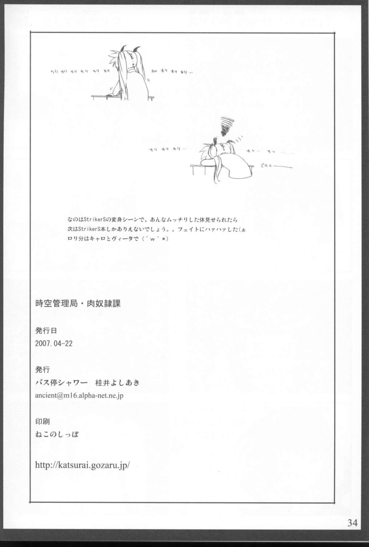 (SC35) [Basutei Shower (Katsurai Yoshiaki)] Jikuu Kanrikyoku Nikudorei-ka Kahitsuban | Space-Time Administration Bureau Sex Slave Division (Mahou Shoujo Lyrical Nanoha) [English] [SaHa] 32