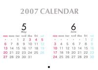 2007 Calendar 6