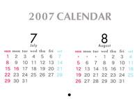 2007 Calendar 9