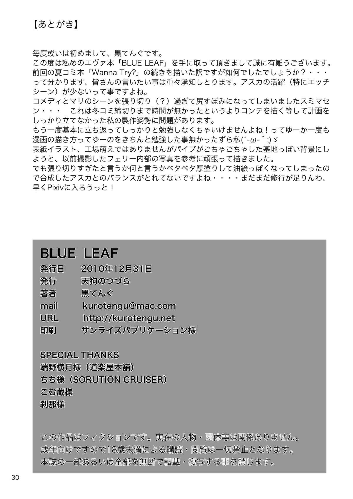 Analfucking BLUE LEAF - Neon genesis evangelion Ffm - Page 29