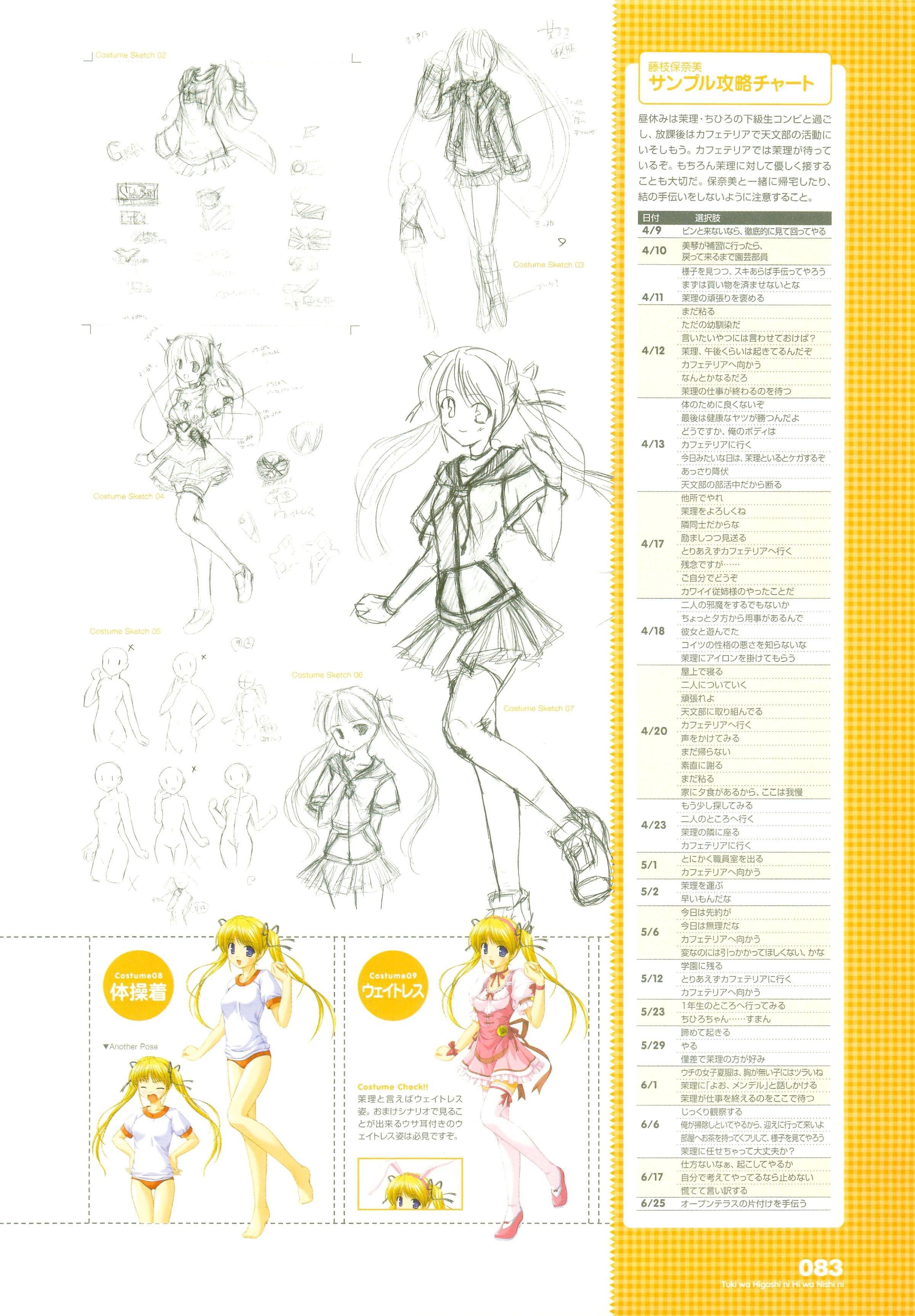 Tsuki wa Higashi ni Hi wa Nishi ni ～ Operation Sanctuary ～ Visual Fan Book 105