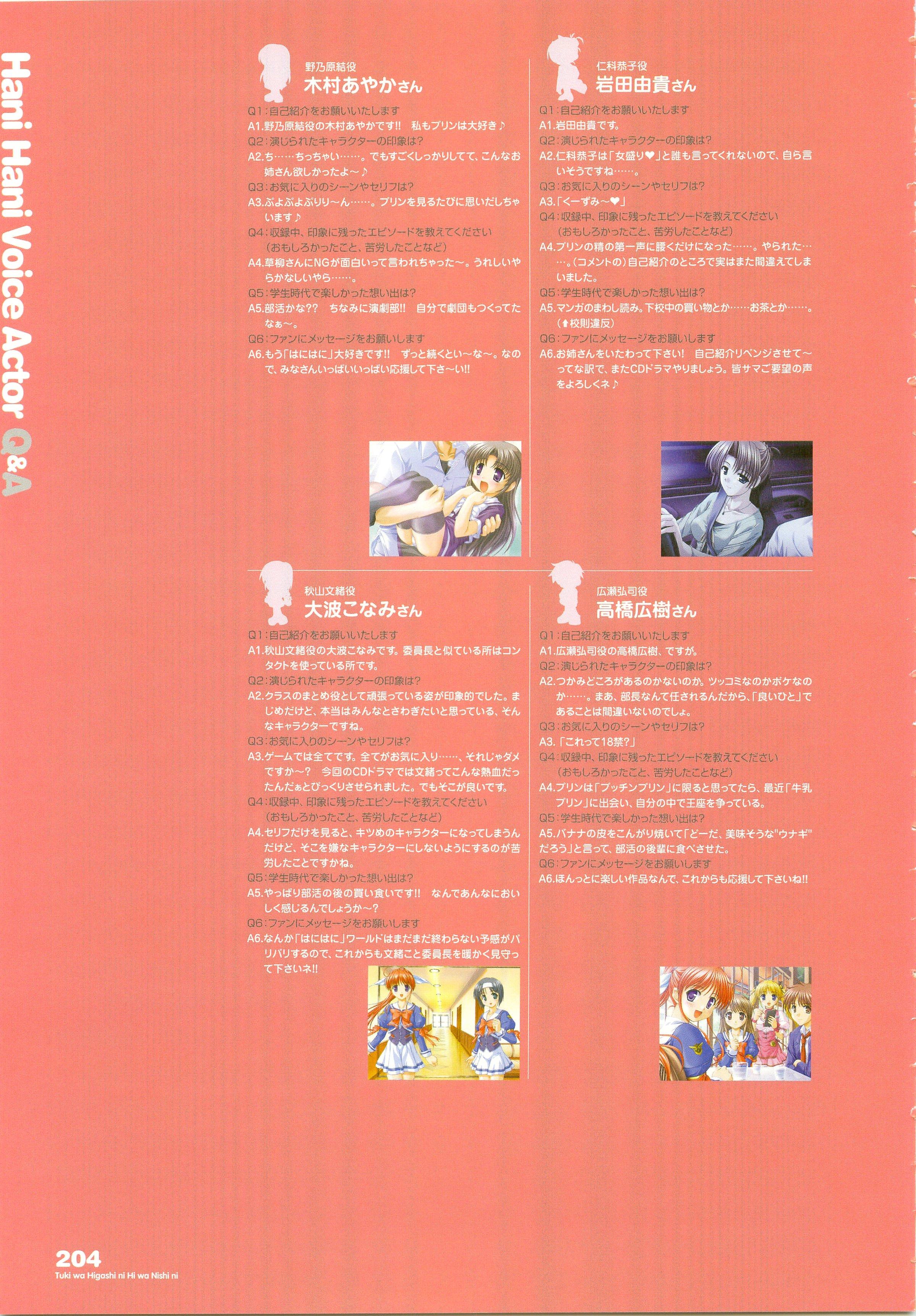 Tsuki wa Higashi ni Hi wa Nishi ni ～ Operation Sanctuary ～ Visual Fan Book 245