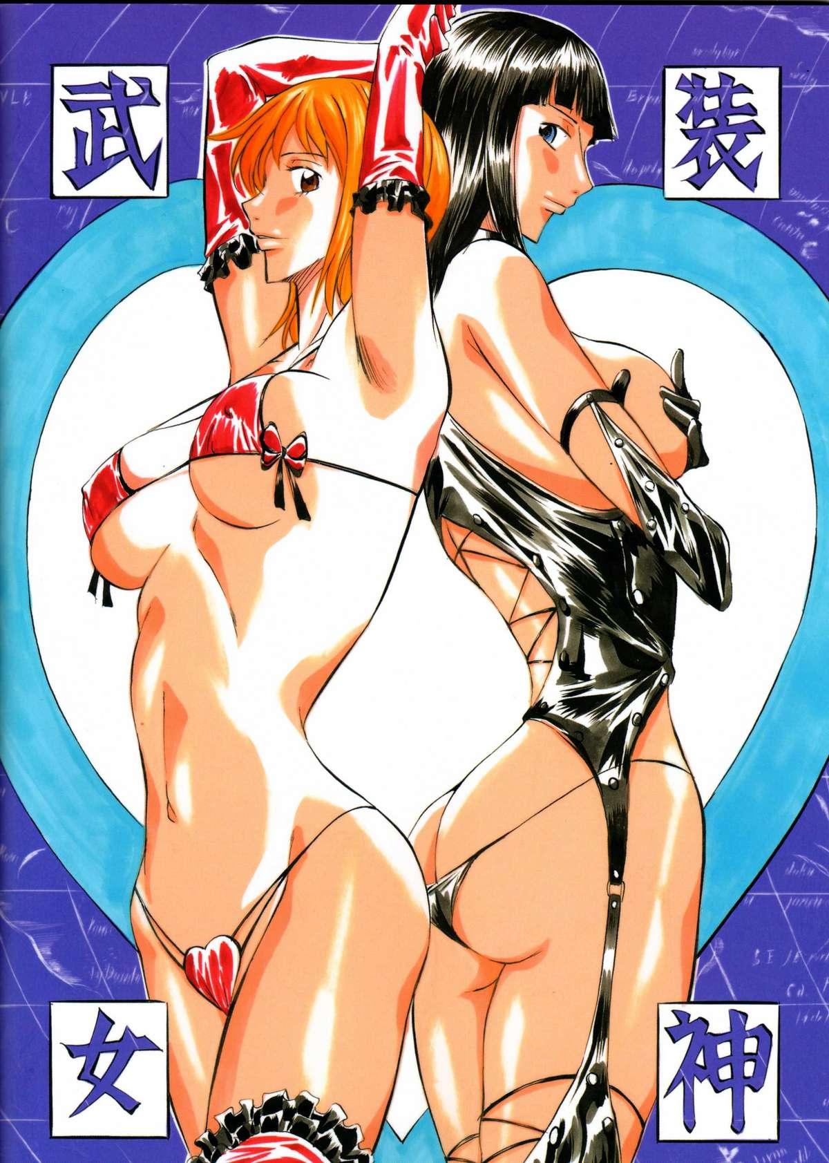 Strip Piece of Girl's kan2 Nami-Robi Hen - One piece Tranny Porn - Page 38