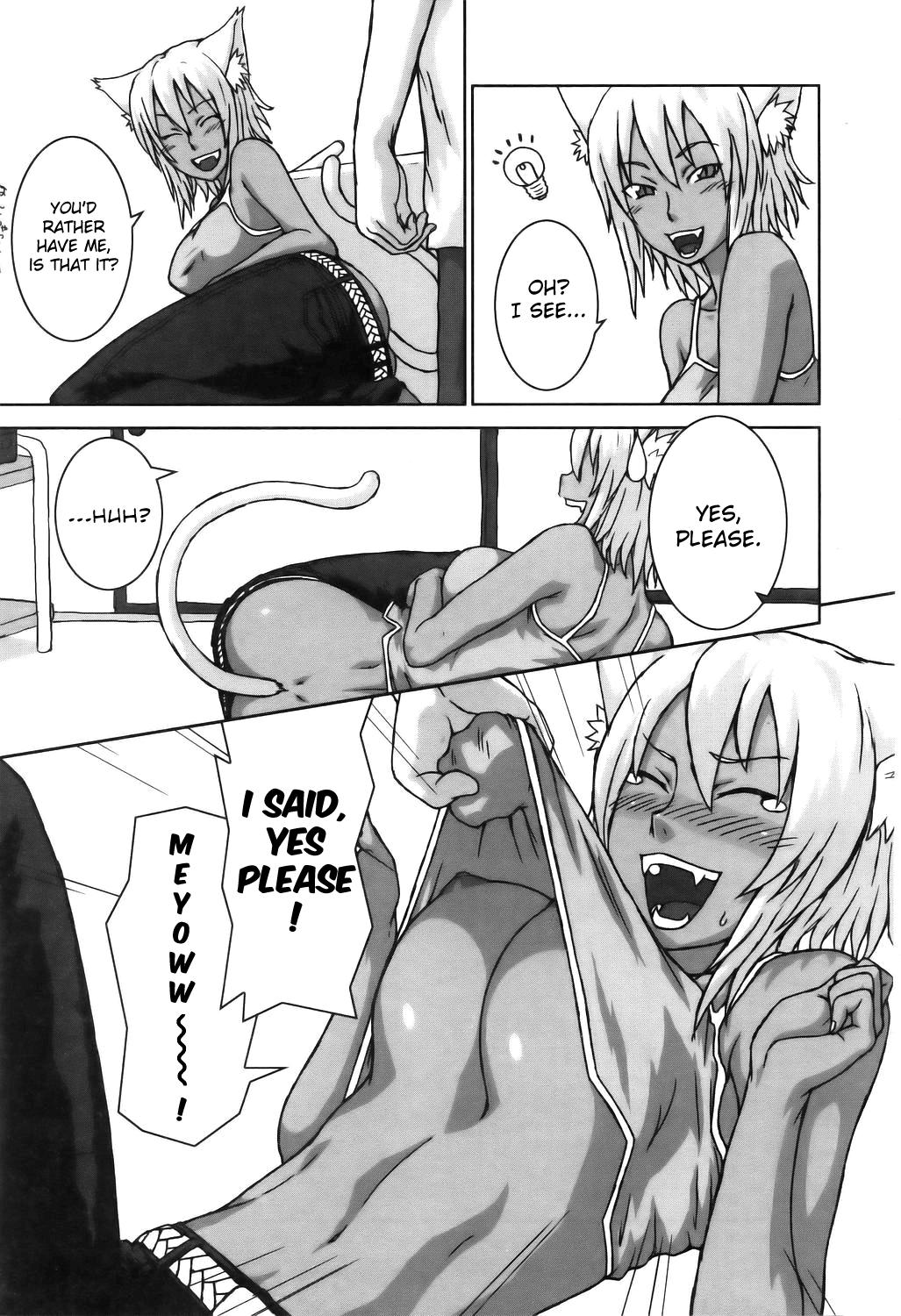 Foreskin Neko ga Ongaeshi? | The Cat Returns Young - Page 5