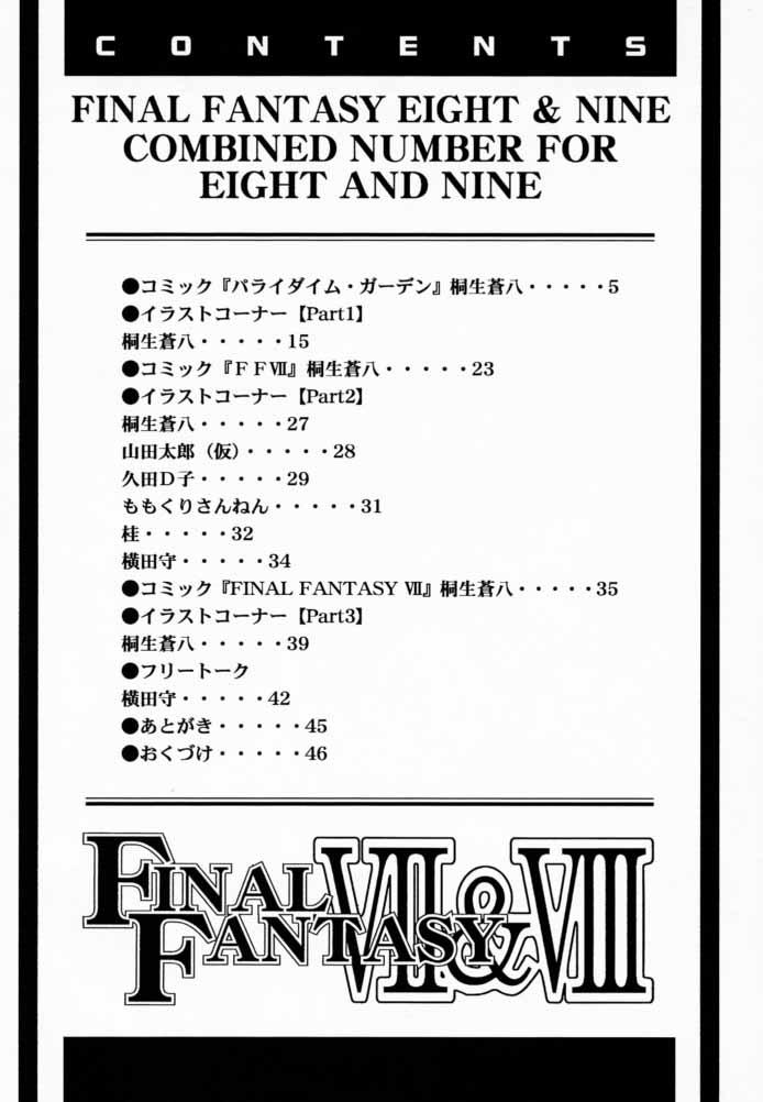 FINAL FANTASY EIGHT & NINE - Combined number for eight and nine 2
