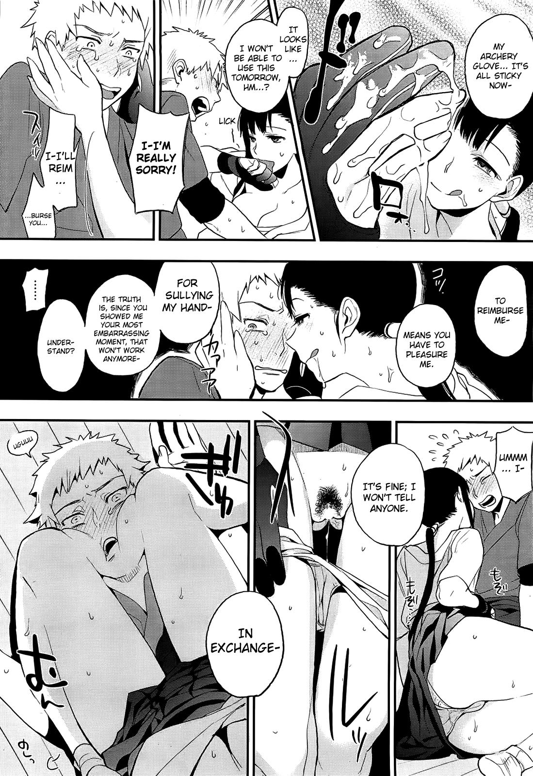 Hard Sex Mitsugake no Senpai | Senpai's Sweet Archery Glove Gay Oralsex - Page 12