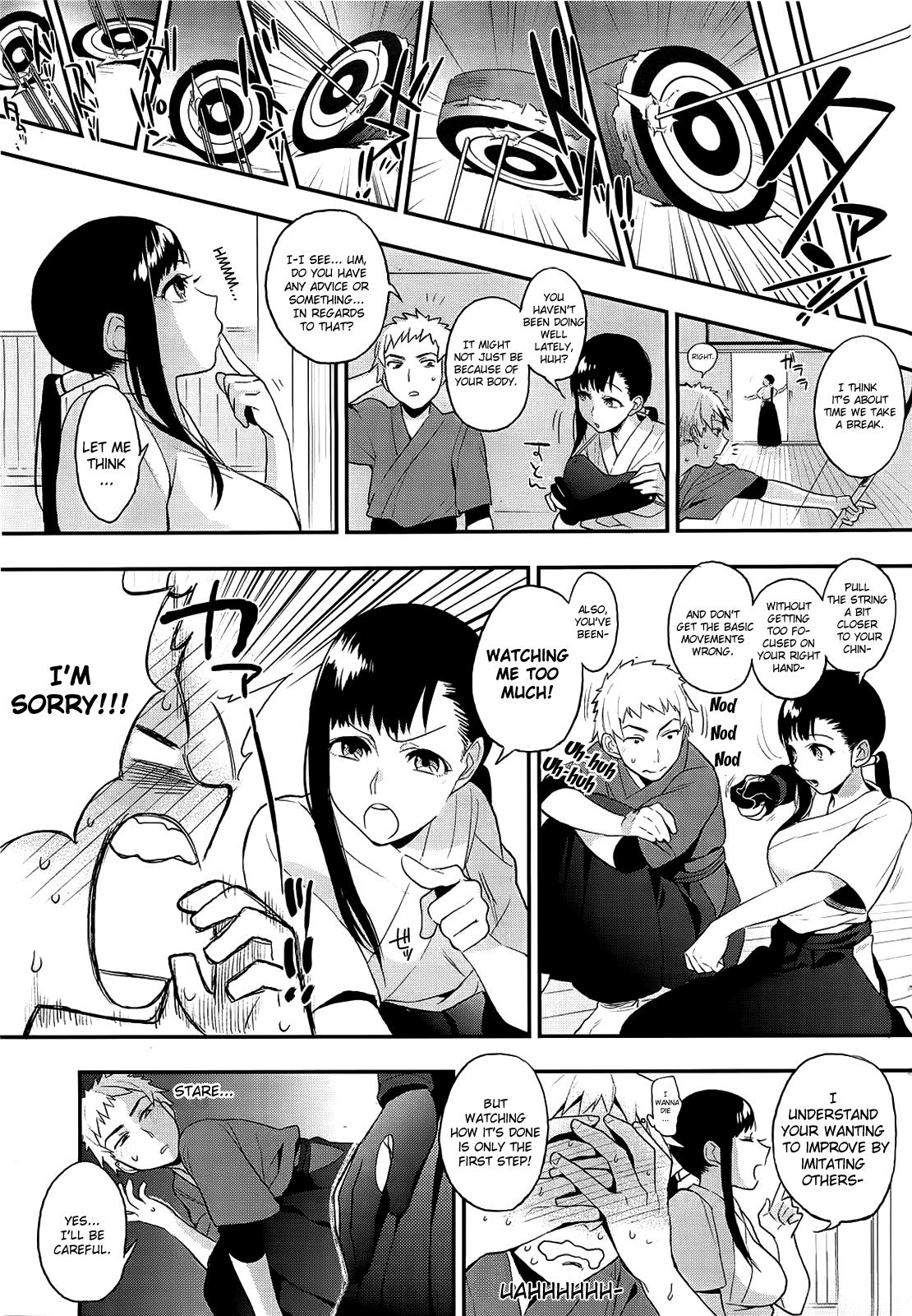 Anal Play Mitsugake no Senpai | Senpai's Sweet Archery Glove Girls Getting Fucked - Page 5