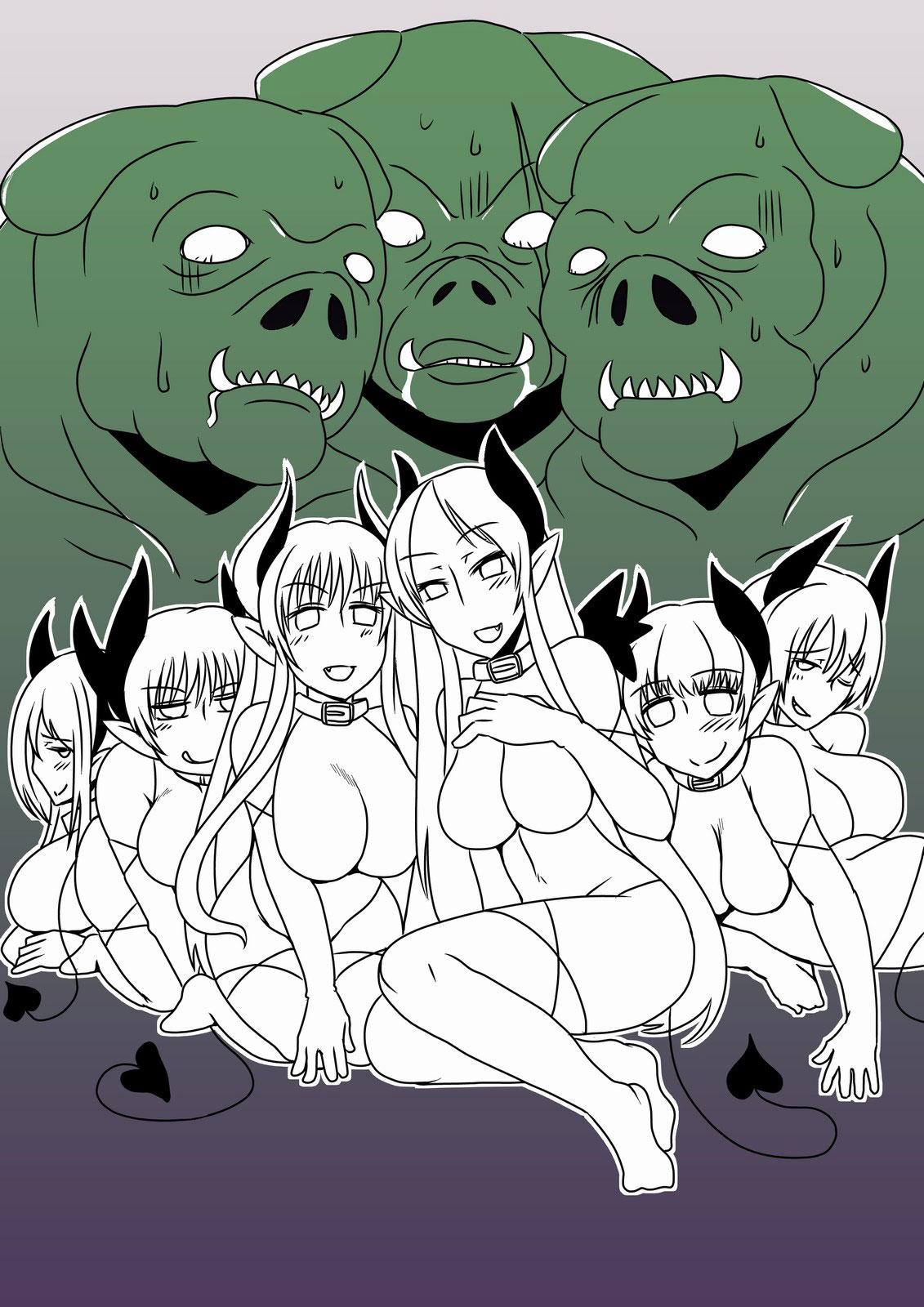 Roludo Orc Dakara Elf Osotta Zenin Succubus Datta wa. | We Assaulted Some Elves Because We're Orcs But It Turns Out They Were All Actually Succubi Pussyfucking - Page 26