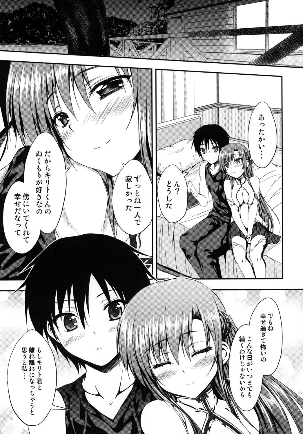 Gay Group Shinkon Quest - Sword art online Messy - Page 4