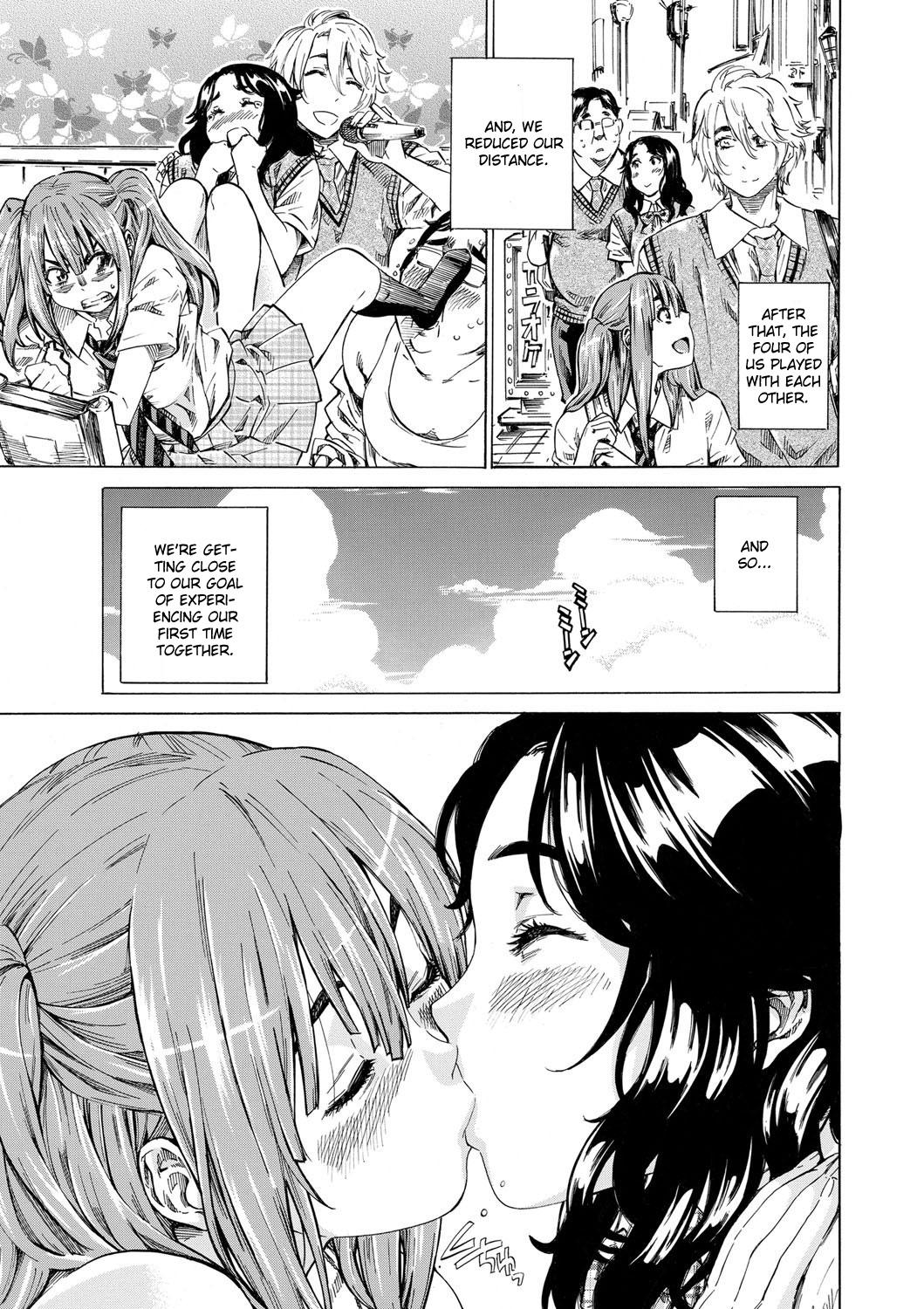 Clitoris Kanojo to Kanojo no Hikakuteki Nichijouteki na Hatsutaiken Bangai-hen Gay Cumshots - Page 9