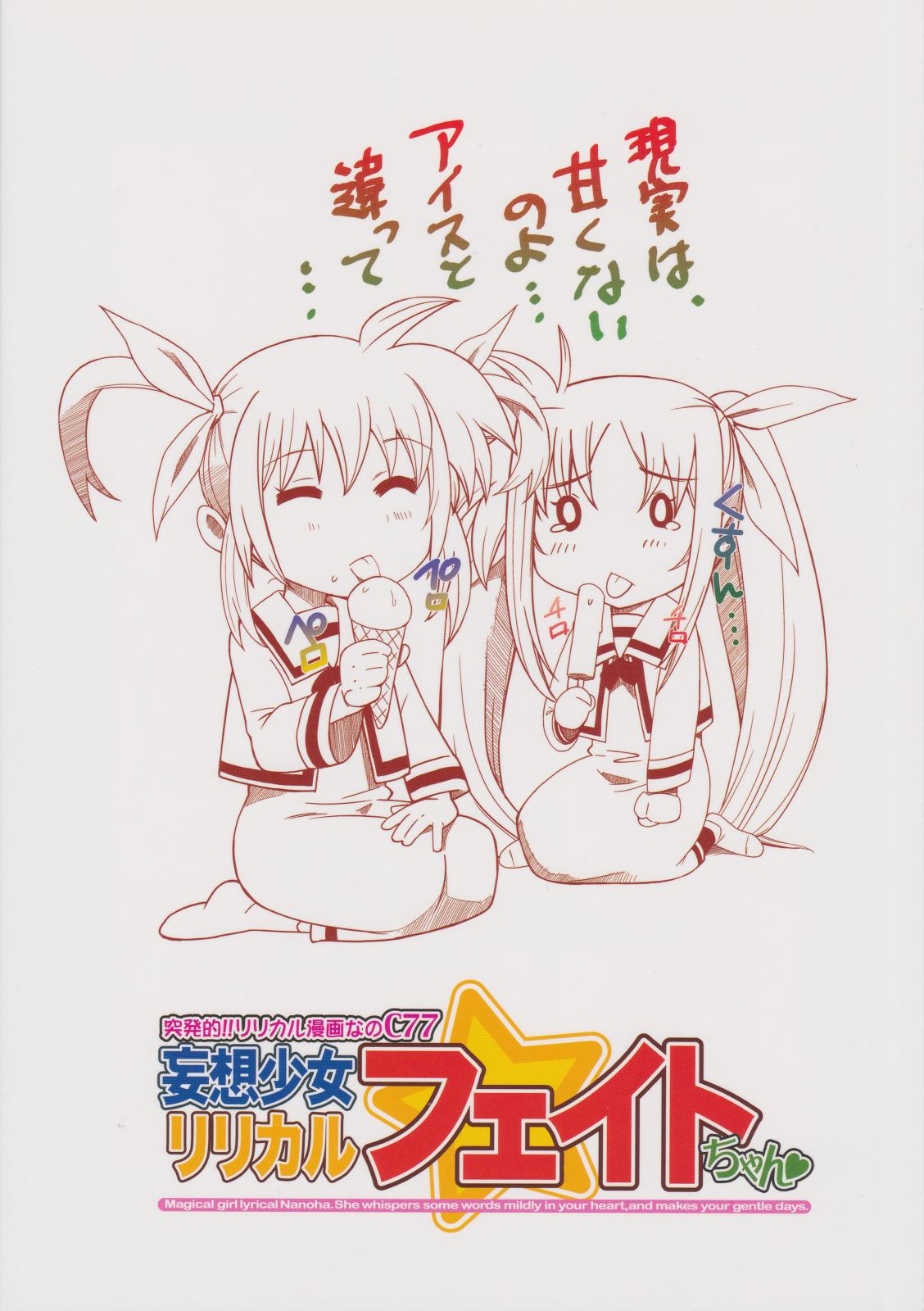 Toppatsuteki!! Lyrical Manga nano C77 Mousou Shoujo Lyrical Fate-chan 29